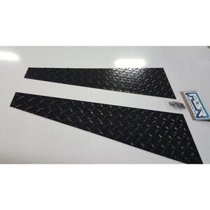 Fits JEEP TJ FENDER TOP COVERS Diamond Plate 1997 to 2006 Black 24" MADE IN USA